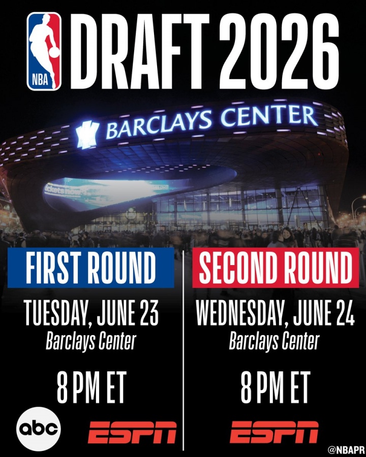 华体会体育app下载-超级大年来了！26年NBA选秀大会定档：6月24日首轮 25日次轮